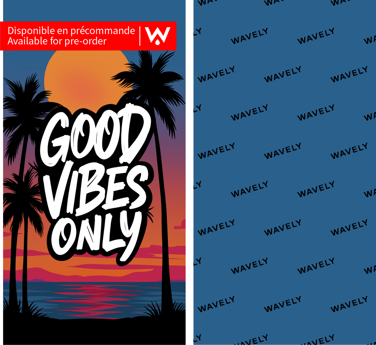 GoodVibesOnly V2 | Serviette de plage en microfibre